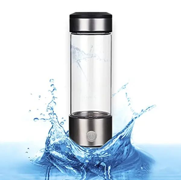 Botella de Agua Hidrogenada con Cátodo y Ánodo de Platino